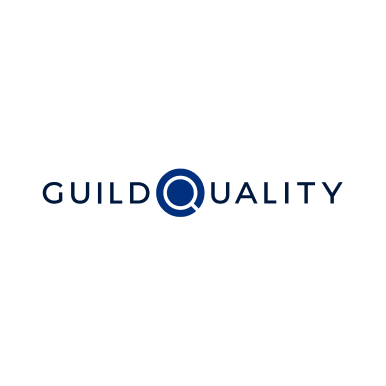 GuildQuality logo with blue circular icon and navy text on white background